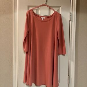 Knee length swing A-line dress